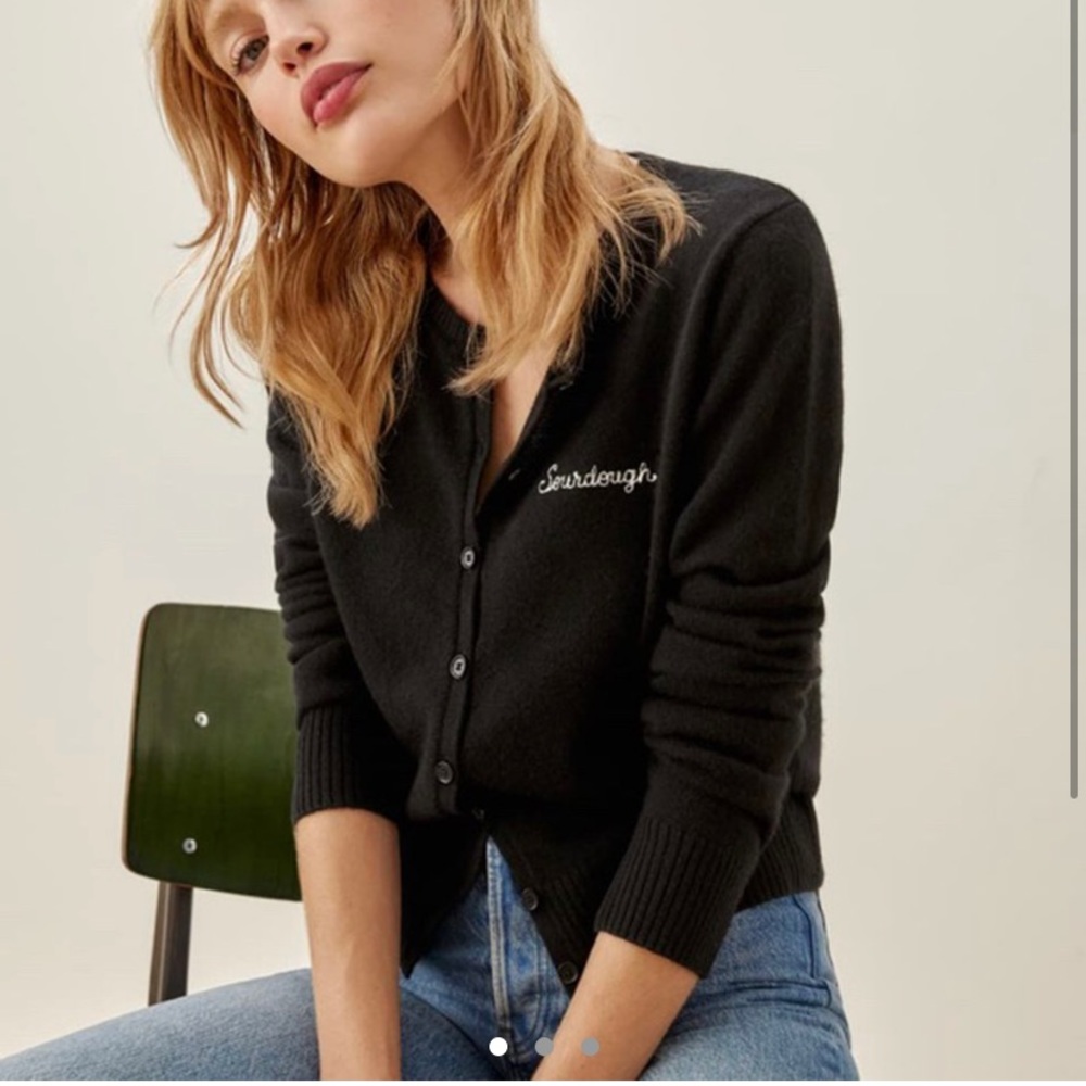 Reformation cashmere crew cardigan